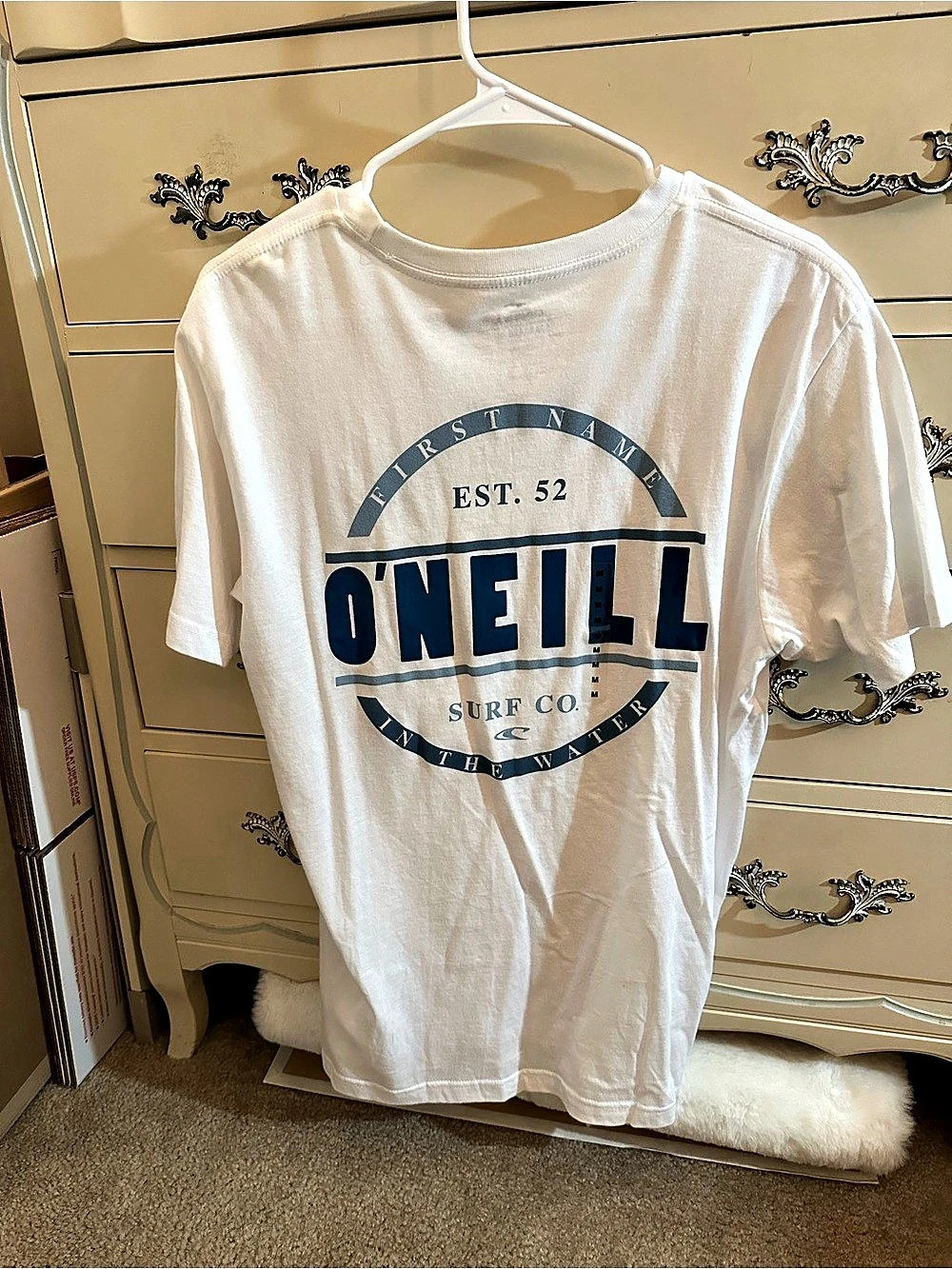 O'Neill Standard Fit T-Shirt Short Sleeve Tee in White Size Medium Like New